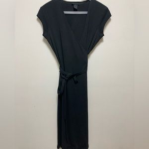 Black Wrap Dress Size XS The Limited